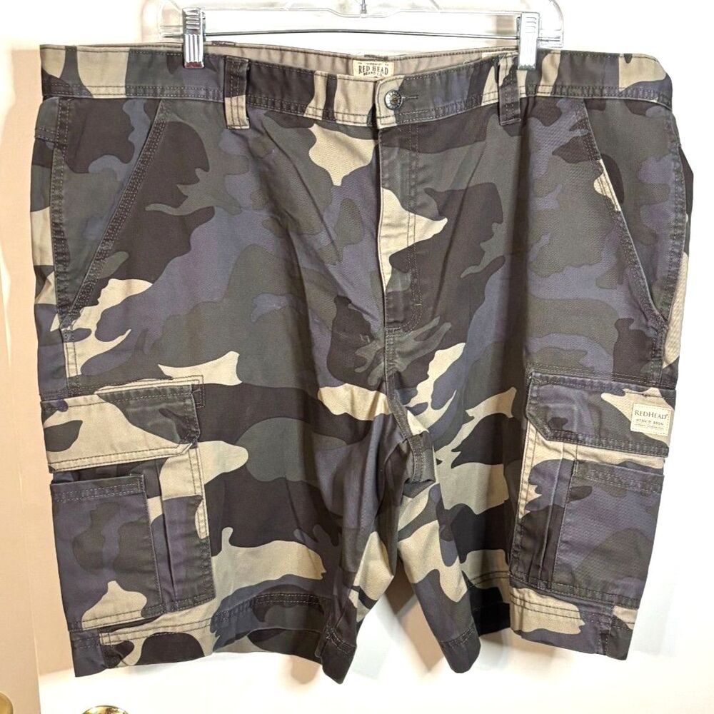 Red Head Camo Cargo Shorts M 46 Outdoor Fishing Utility Skater Grunge Gorpcore